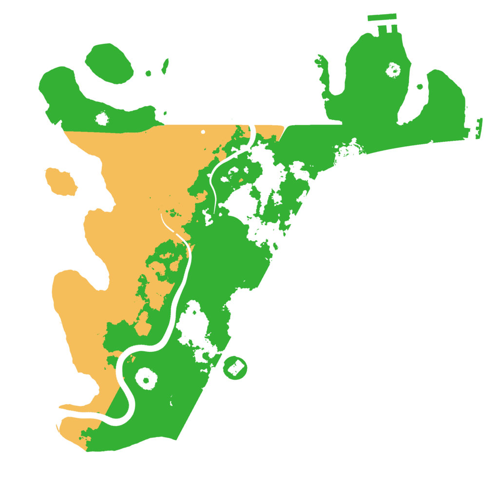 Biome Rust Map: Procedural Map, Size: 3500, Seed: 58020