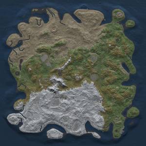 Thumbnail Rust Map: Procedural Map, Size: 5000, Seed: 2117676811, 19 Monuments