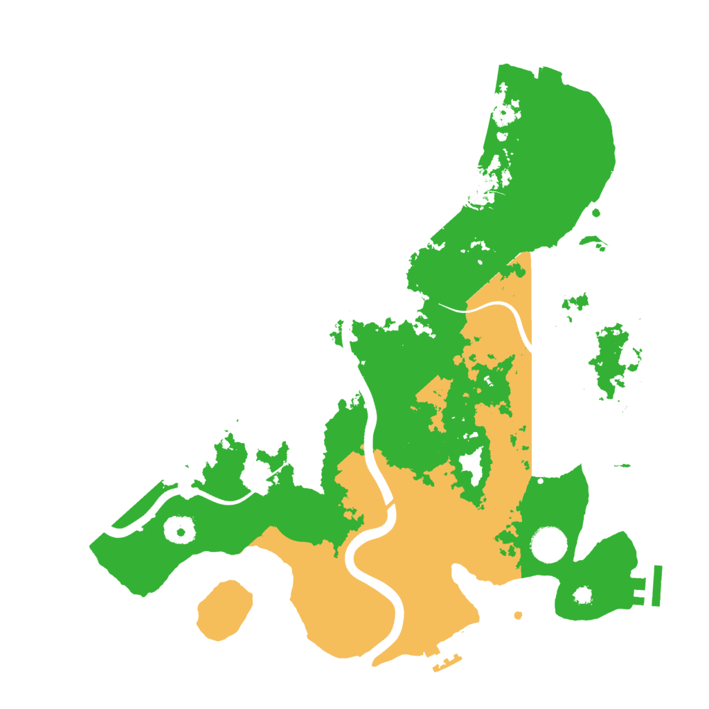 Biome Rust Map: Procedural Map, Size: 3500, Seed: 51118857