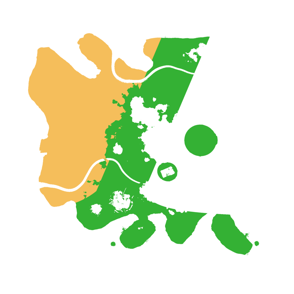 Biome Rust Map: Procedural Map, Size: 2500, Seed: 382942364