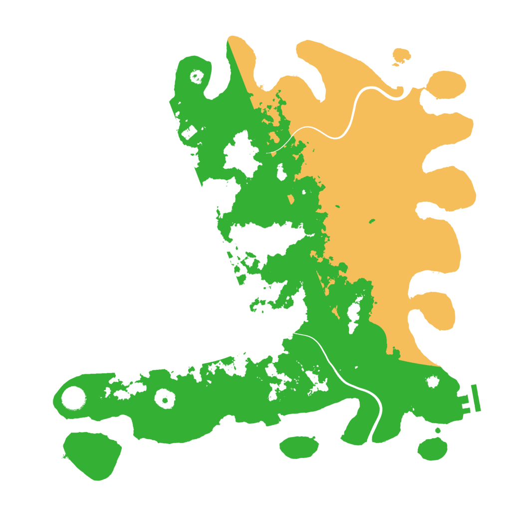 Biome Rust Map: Procedural Map, Size: 3800, Seed: 68031333