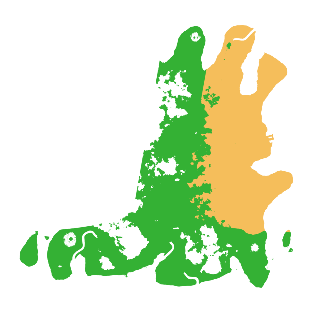 Biome Rust Map: Procedural Map, Size: 3550, Seed: 80277401