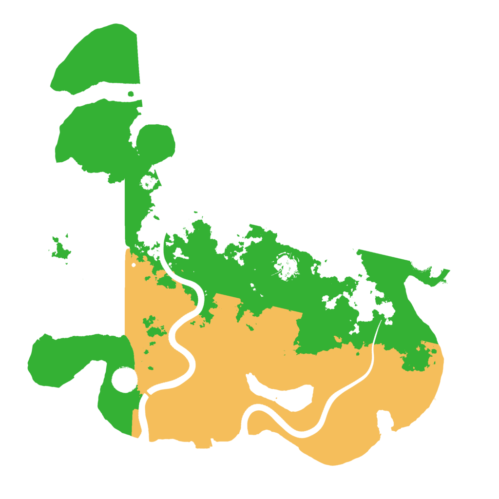 Biome Rust Map: Procedural Map, Size: 3500, Seed: 75098102