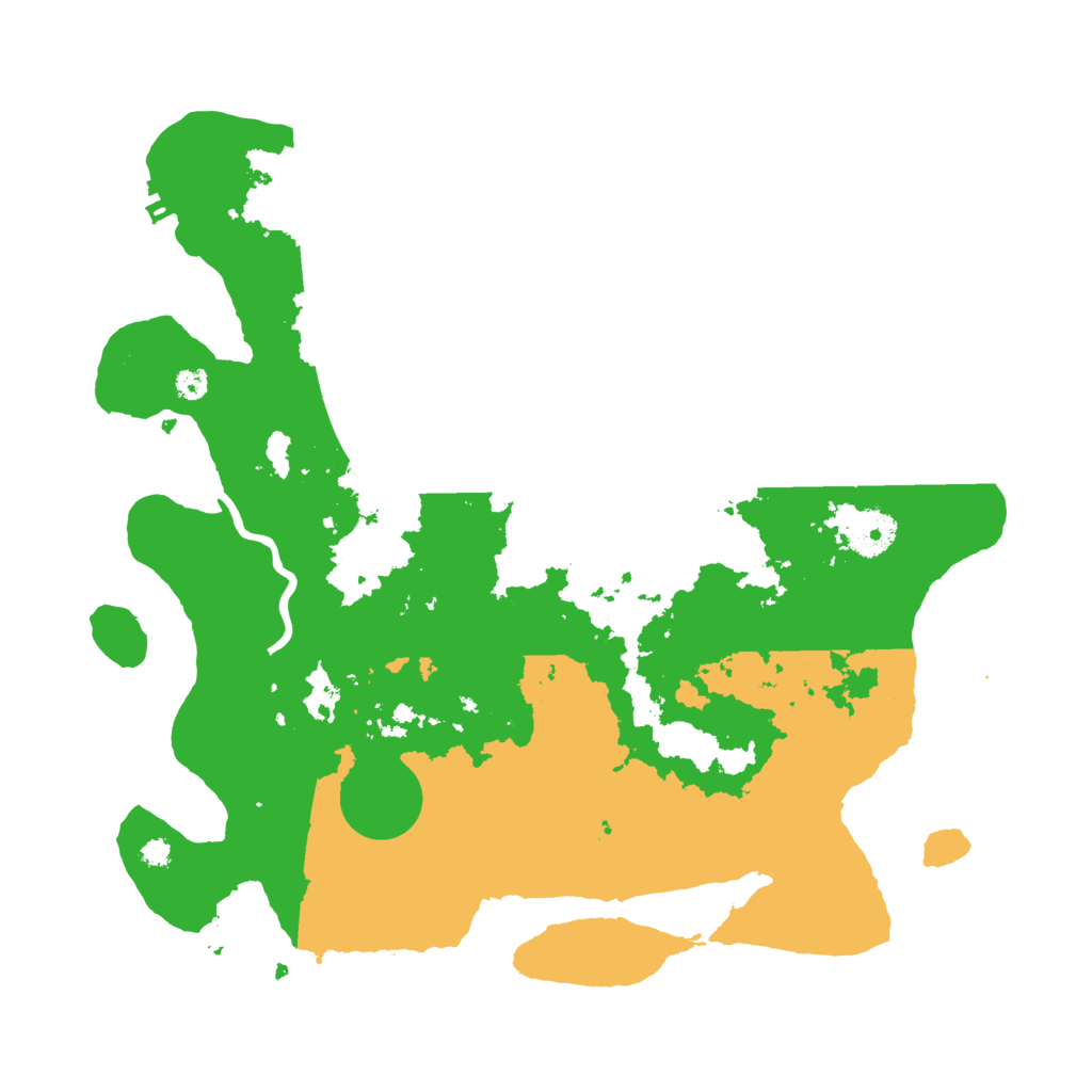 Biome Rust Map: Procedural Map, Size: 3500, Seed: 14544