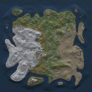 Thumbnail Rust Map: Procedural Map, Size: 4250, Seed: 540762063, 19 Monuments