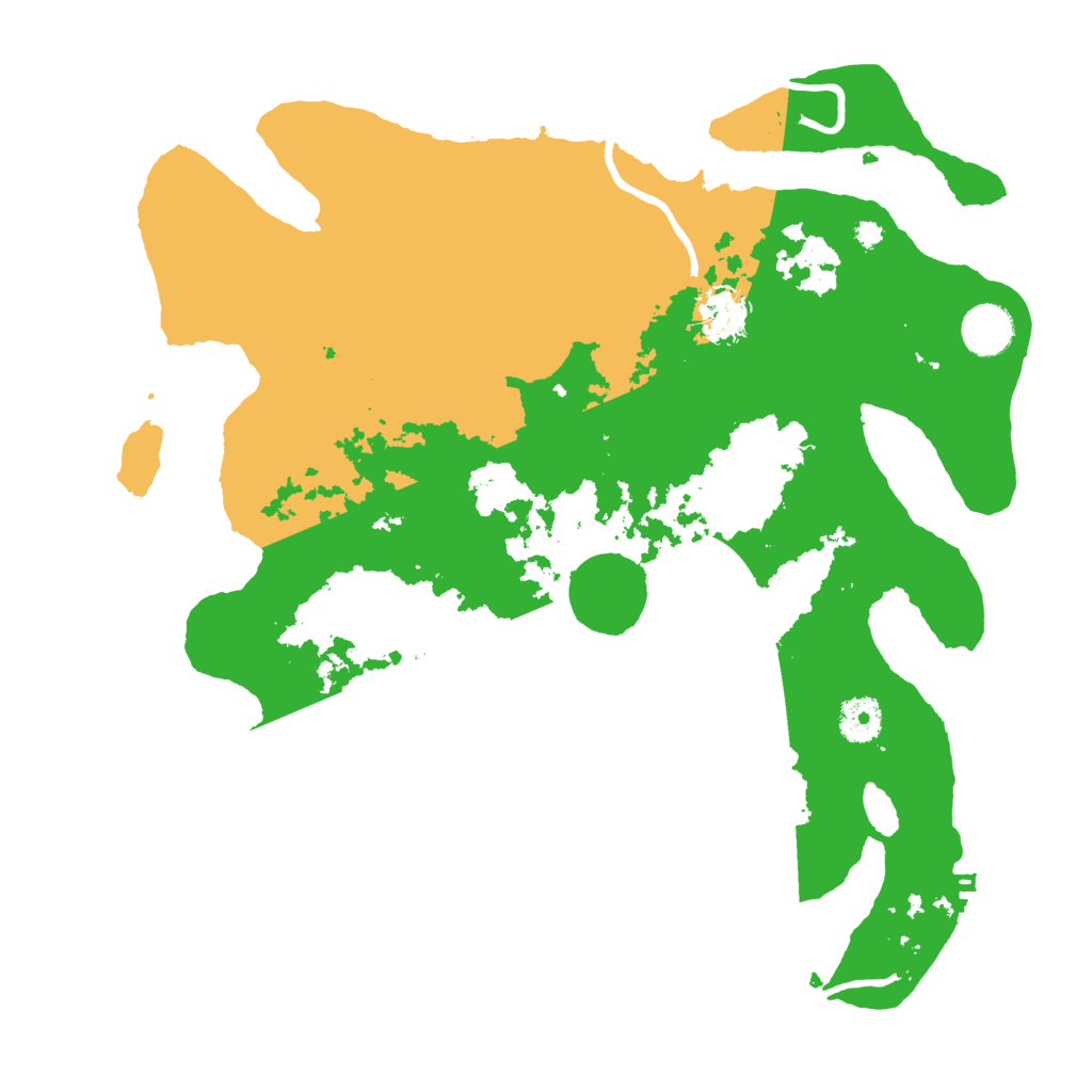 Biome Rust Map: Procedural Map, Size: 3700, Seed: 92839484