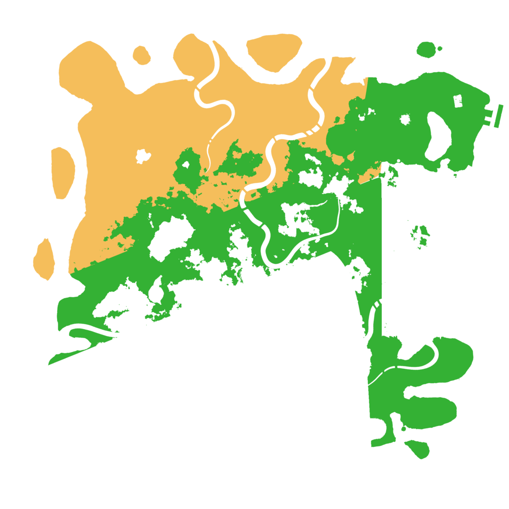 Biome Rust Map: Procedural Map, Size: 4400, Seed: 50294182