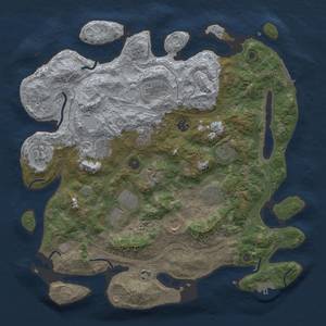 Thumbnail Rust Map: Procedural Map, Size: 4250, Seed: 690669083, 19 Monuments