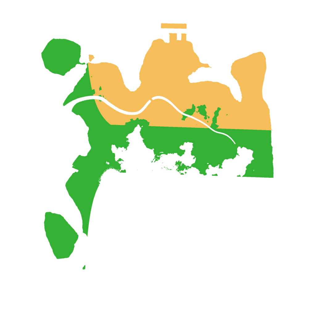 Biome Rust Map: Procedural Map, Size: 2500, Seed: 1919101691