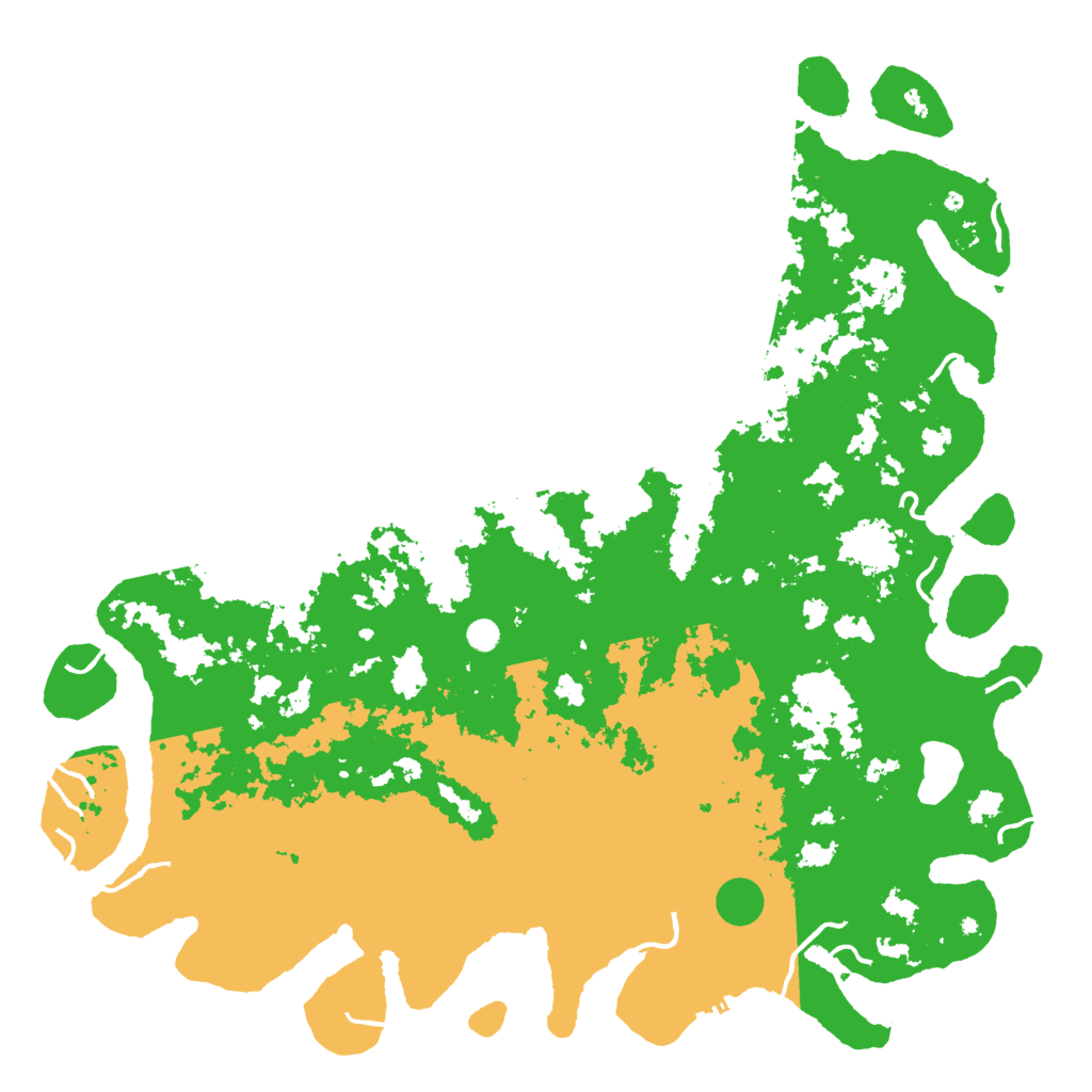 Biome Rust Map: Procedural Map, Size: 6000, Seed: 1181180206