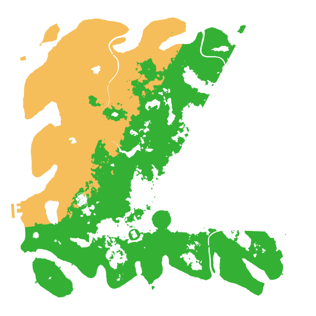 Biome Rust Map: Procedural Map, Size: 4500, Seed: 352136633