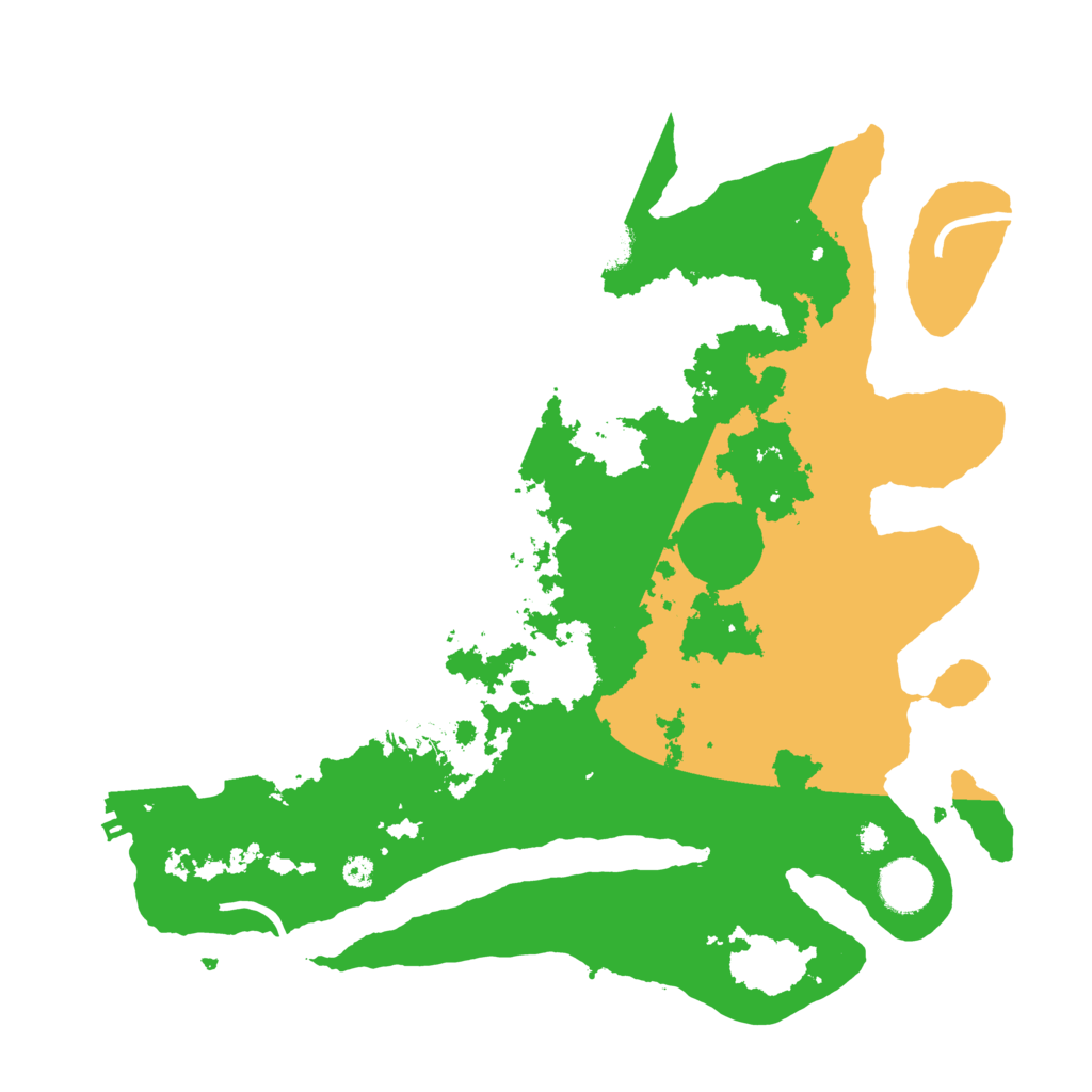 Biome Rust Map: Procedural Map, Size: 3550, Seed: 72074543