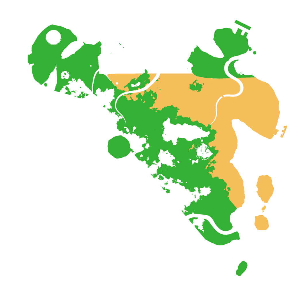 Biome Rust Map: Procedural Map, Size: 3500, Seed: 640563631