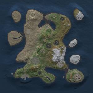 Thumbnail Rust Map: Procedural Map, Size: 2550, Seed: 678389067, 9 Monuments