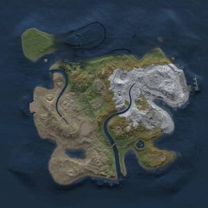 Thumbnail Rust Map: Procedural Map, Size: 2500, Seed: 134222201, 6 Monuments