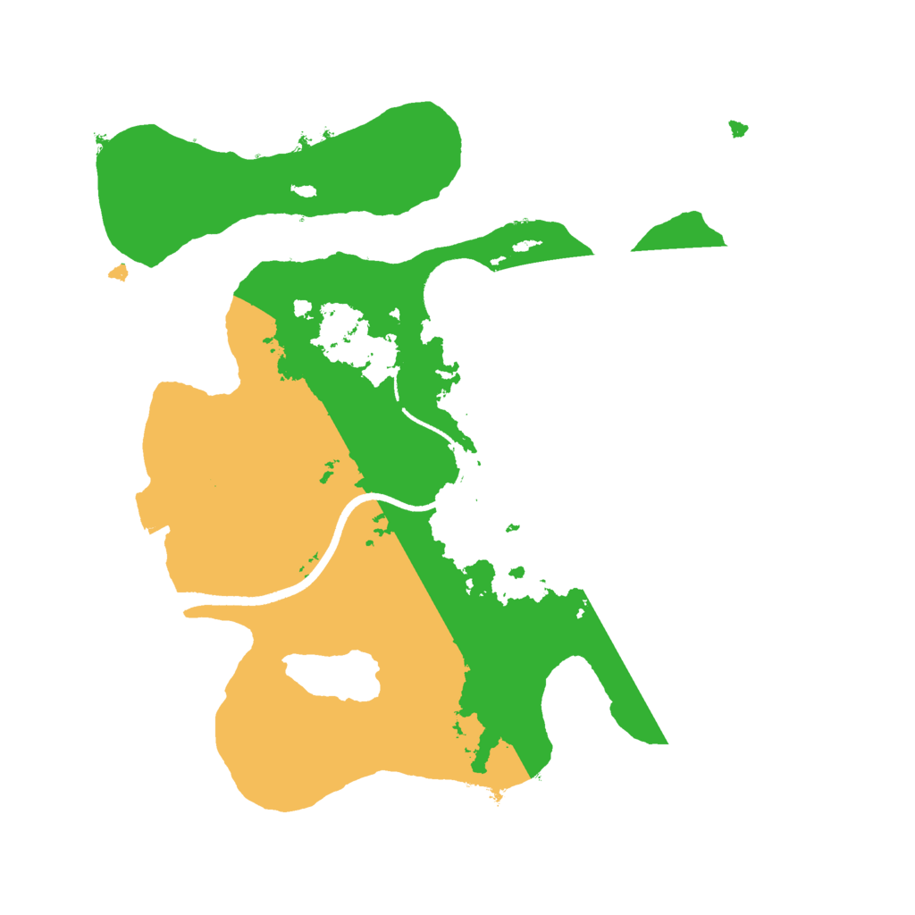 Biome Rust Map: Procedural Map, Size: 2500, Seed: 134222201