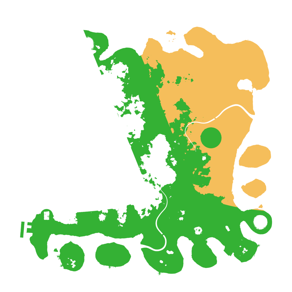 Biome Rust Map: Procedural Map, Size: 3700, Seed: 2061990283