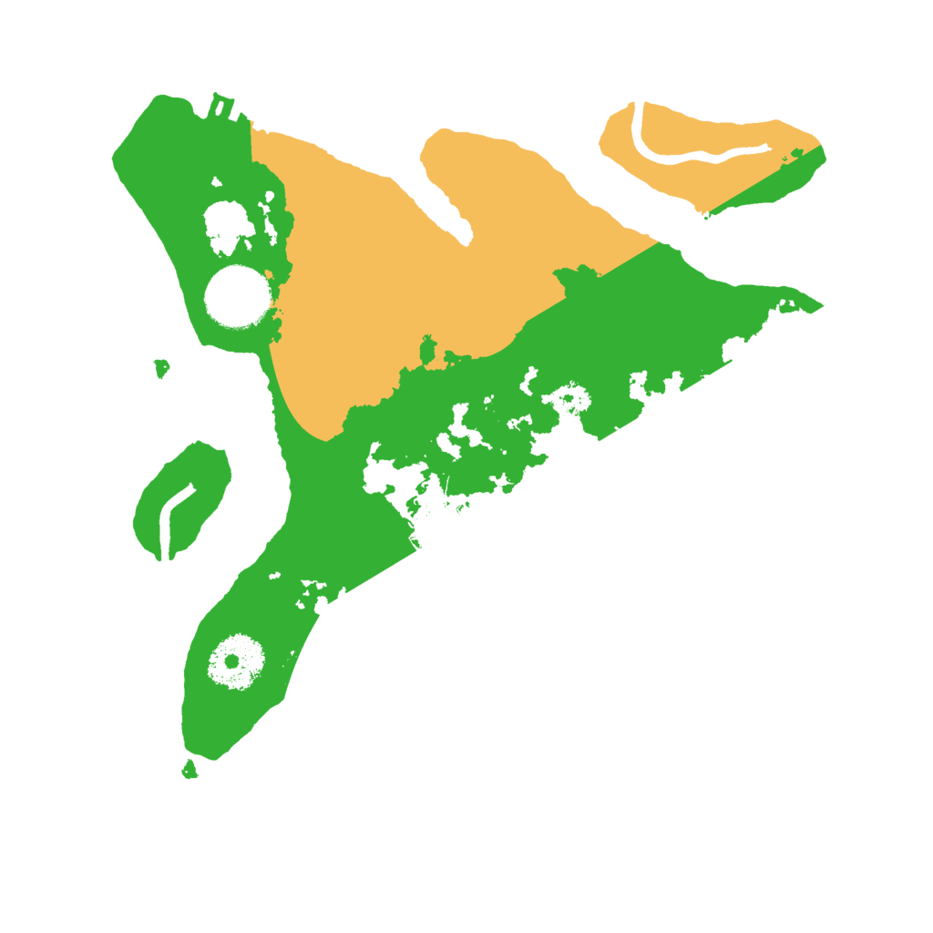 Biome Rust Map: Procedural Map, Size: 2600, Seed: 1435891606