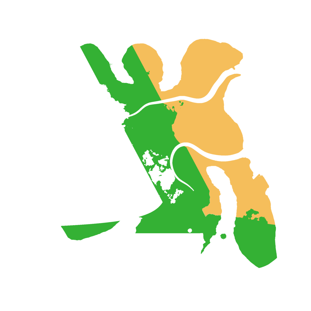 Biome Rust Map: Procedural Map, Size: 2200, Seed: 1418913206