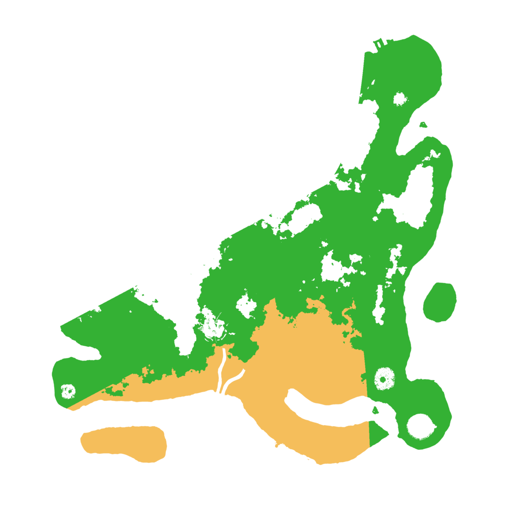 Biome Rust Map: Procedural Map, Size: 3500, Seed: 21342