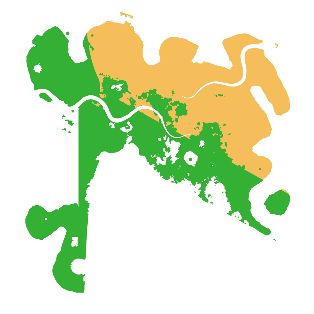 Biome Rust Map: Procedural Map, Size: 3500, Seed: 6571