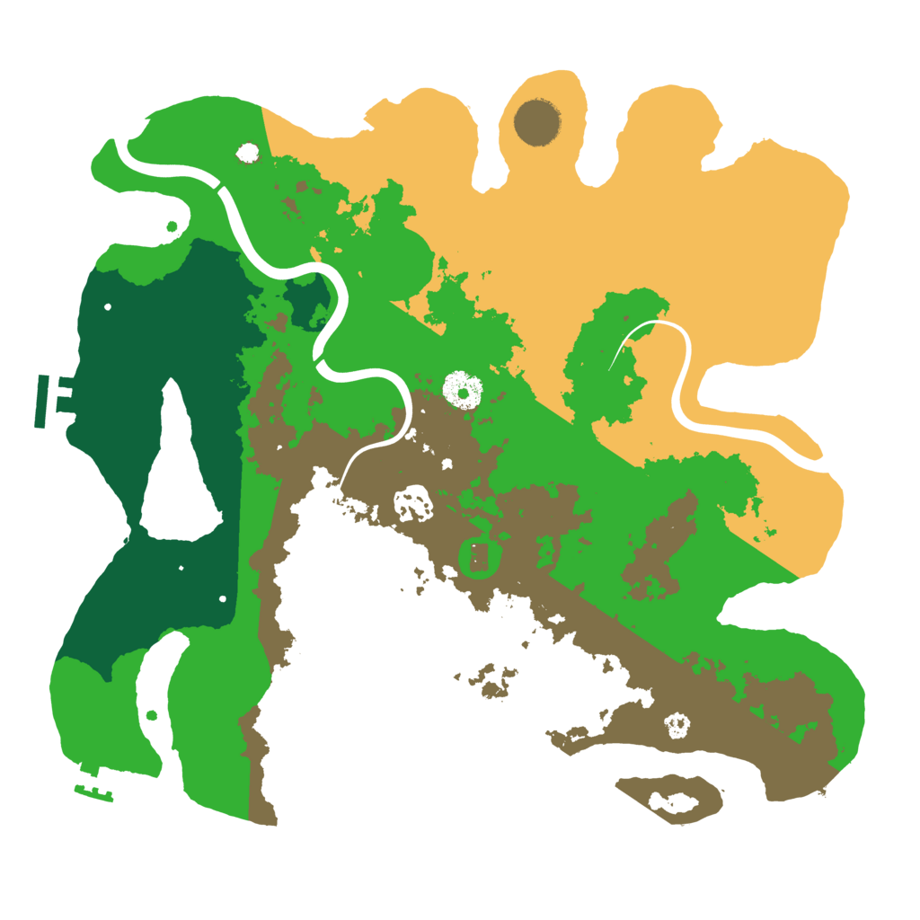 Biome Rust Map: Procedural Map, Size: 3500, Seed: 1992869543