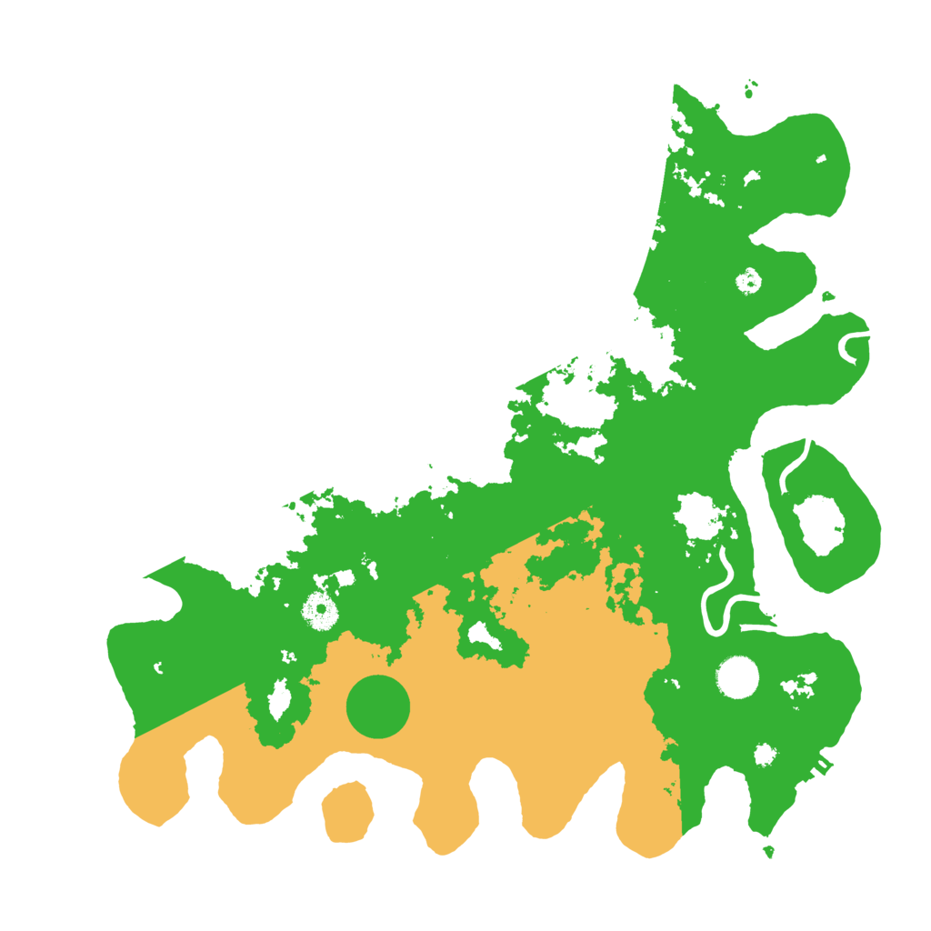 Biome Rust Map: Procedural Map, Size: 3850, Seed: 46665799