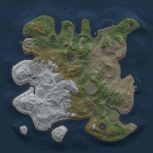 Thumbnail Rust Map: Procedural Map, Size: 3150, Seed: 2379370, 14 Monuments