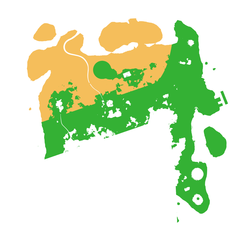 Biome Rust Map: Procedural Map, Size: 3500, Seed: 850956382