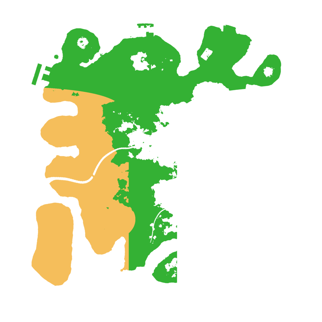 Biome Rust Map: Procedural Map, Size: 3000, Seed: 3509