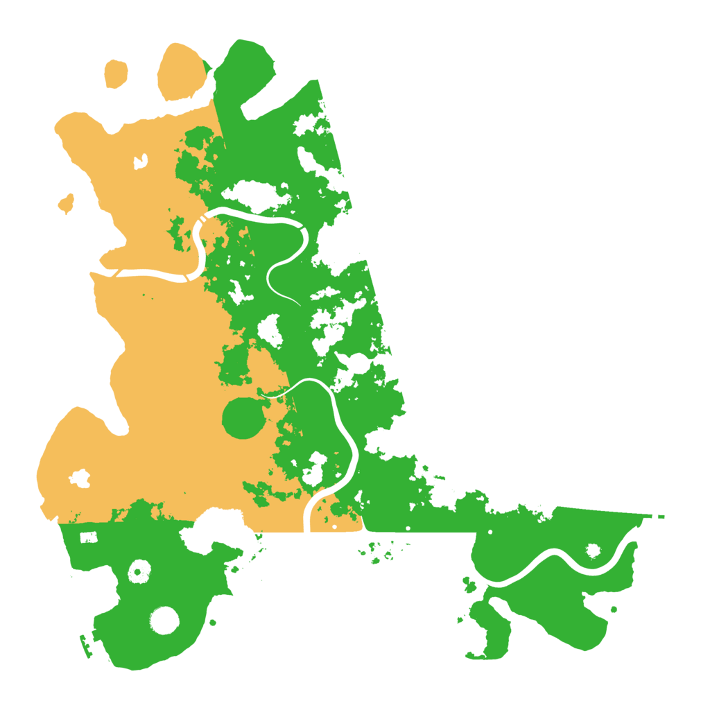 Biome Rust Map: Procedural Map, Size: 4500, Seed: 122129