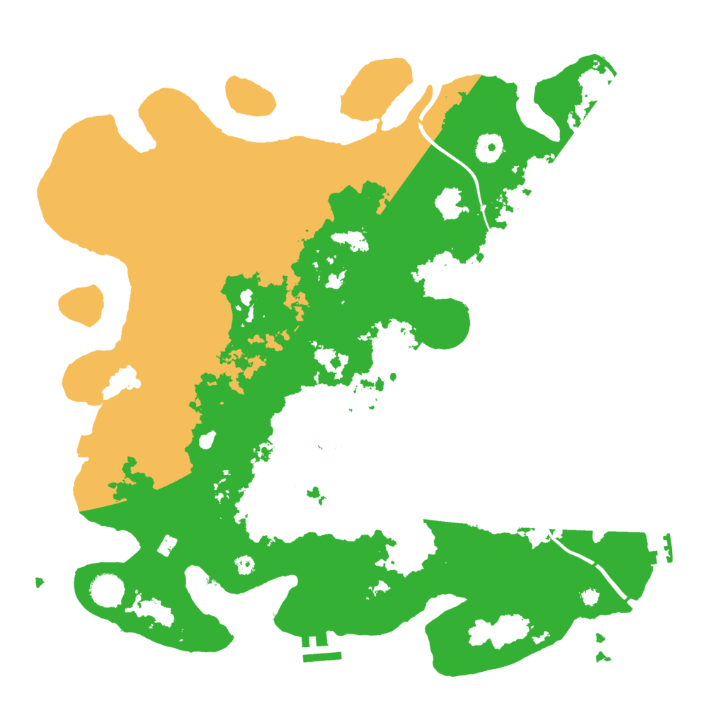 Biome Rust Map: Procedural Map, Size: 3800, Seed: 78189393