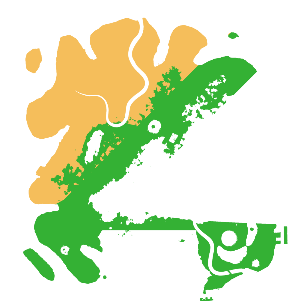 Biome Rust Map: Procedural Map, Size: 3500, Seed: 939151768