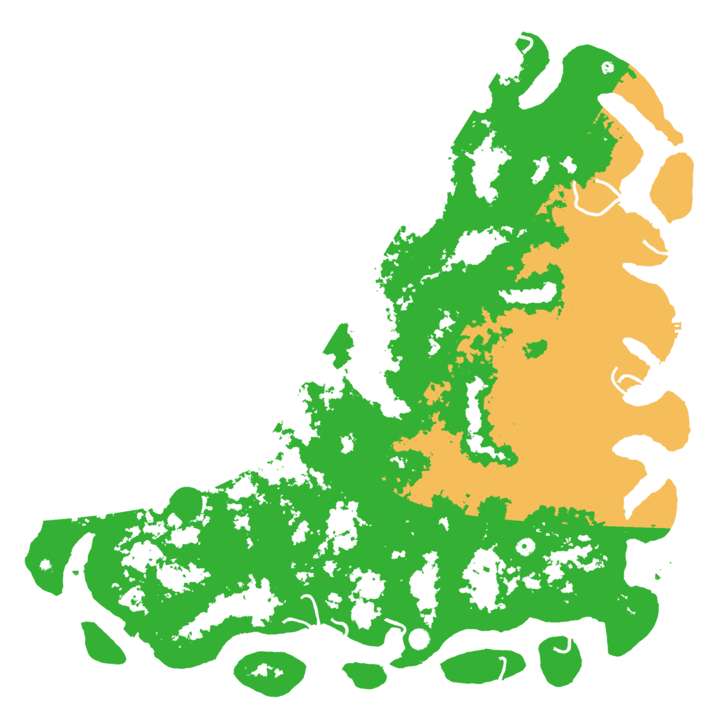 Biome Rust Map: Procedural Map, Size: 6000, Seed: 114810514