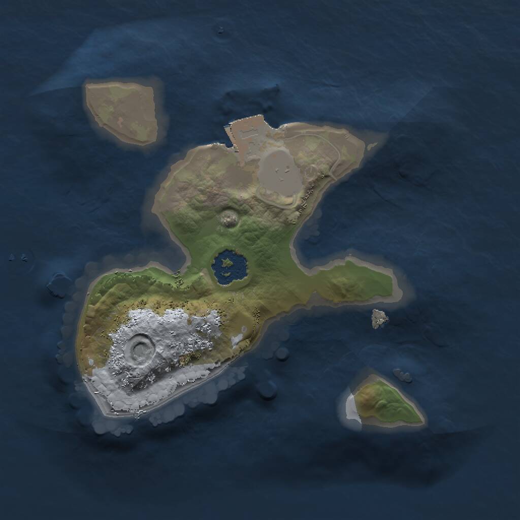 Rust Map: Procedural Map, Size: 1500, Seed: 2097456, 1 Monuments