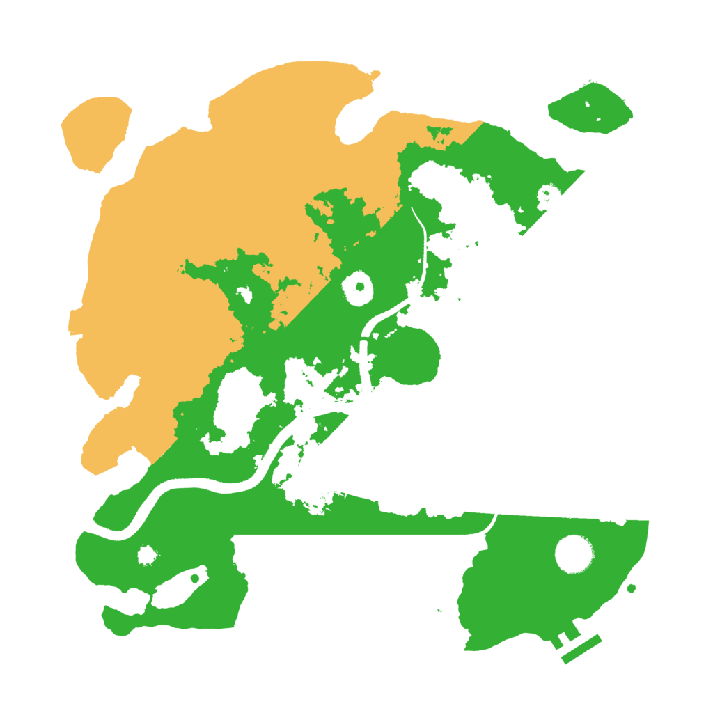 Biome Rust Map: Procedural Map, Size: 3300, Seed: 1570869218