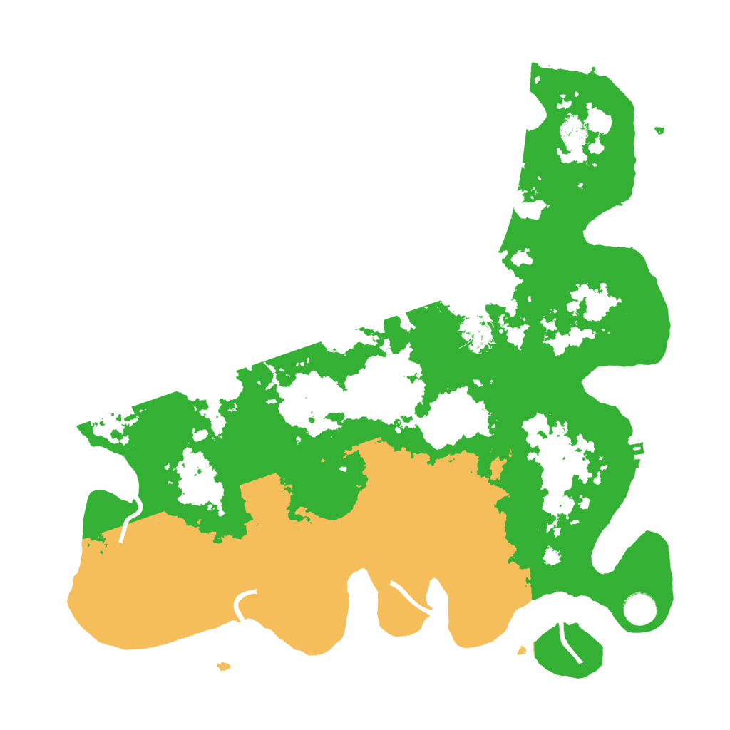 Biome Rust Map: Procedural Map, Size: 3950, Seed: 7705842