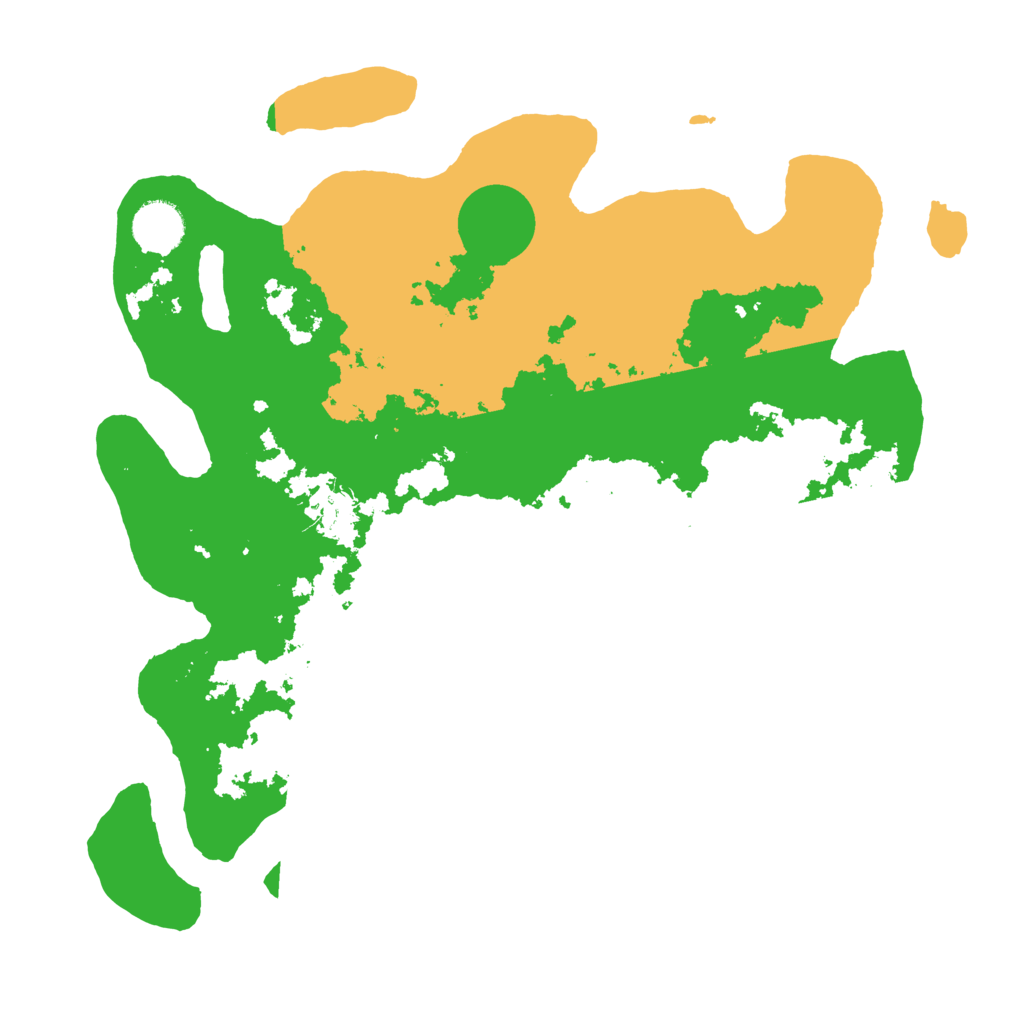 Biome Rust Map: Barren, Size: 3500, Seed: 95674291