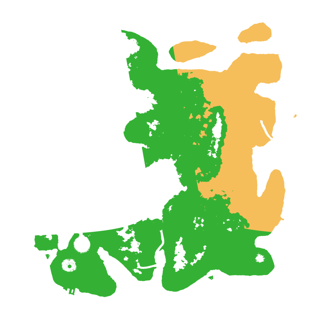 Biome Rust Map: Procedural Map, Size: 3500, Seed: 659390790