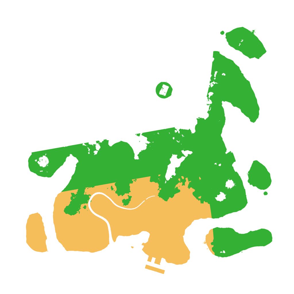 Biome Rust Map: Procedural Map, Size: 3000, Seed: 334149454