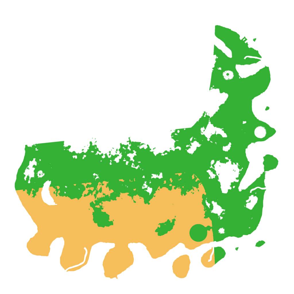 Biome Rust Map: Procedural Map, Size: 4395, Seed: 399486711