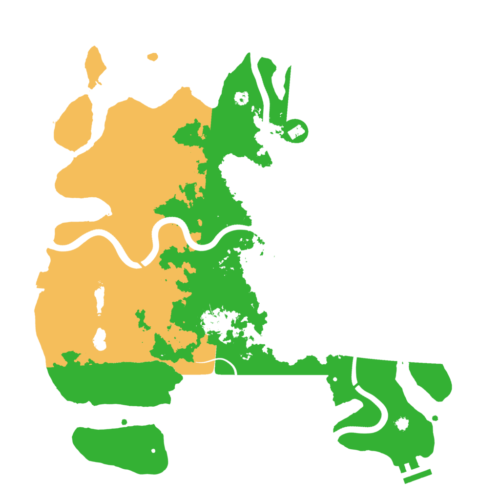 Biome Rust Map: Procedural Map, Size: 3500, Seed: 410941556