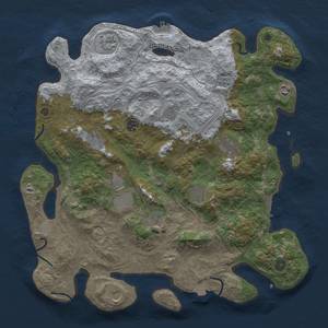 Thumbnail Rust Map: Procedural Map, Size: 4250, Seed: 811763581, 19 Monuments