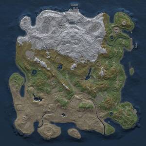 Thumbnail Rust Map: Procedural Map, Size: 4250, Seed: 811763581, 16 Monuments