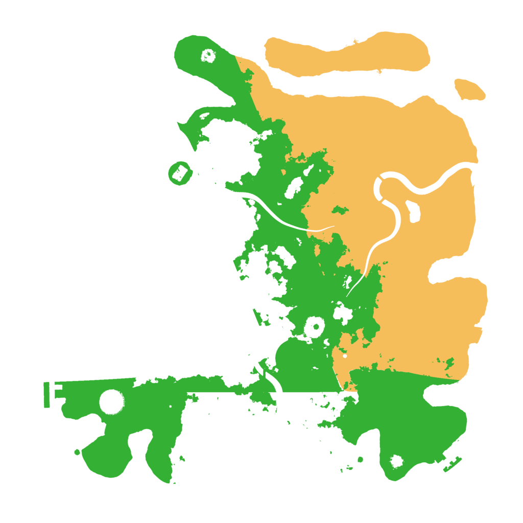 Biome Rust Map: Procedural Map, Size: 3700, Seed: 10968406