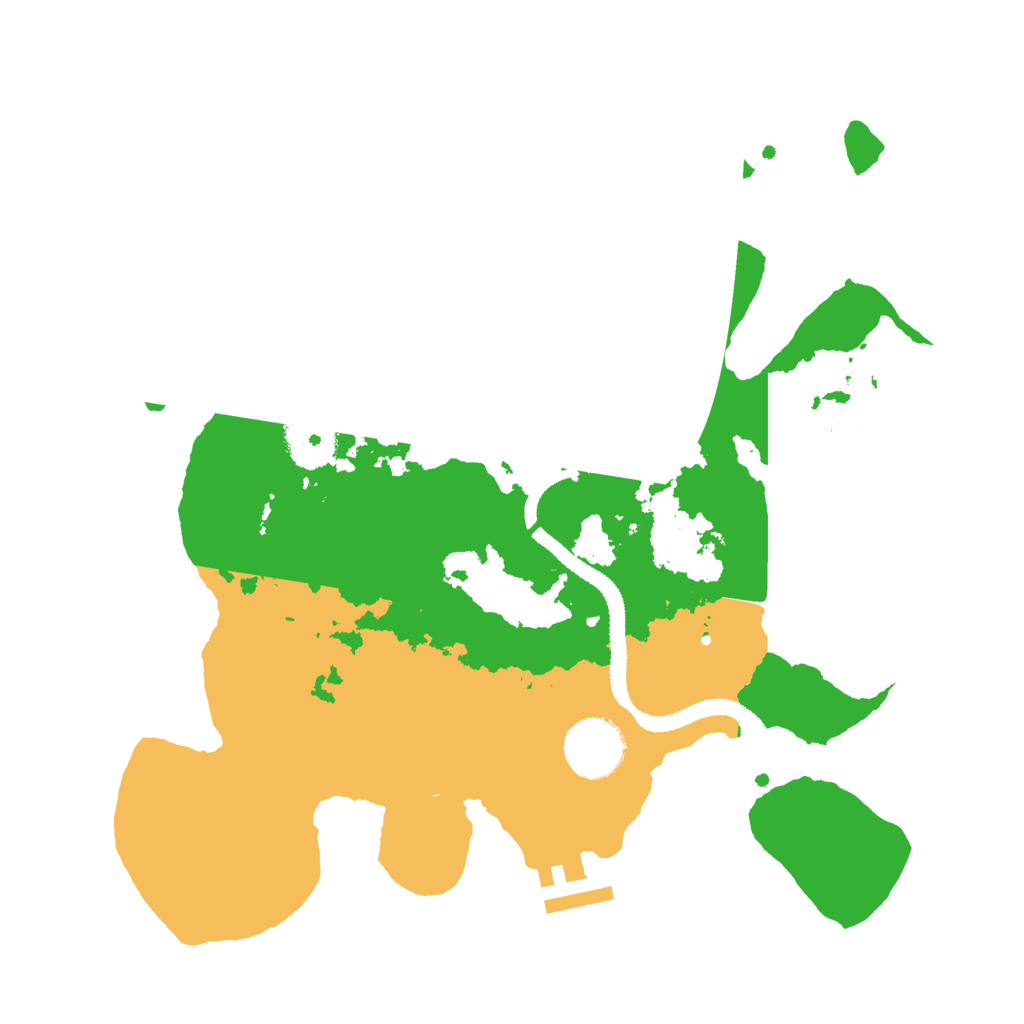 Biome Rust Map: Procedural Map, Size: 3000, Seed: 22230