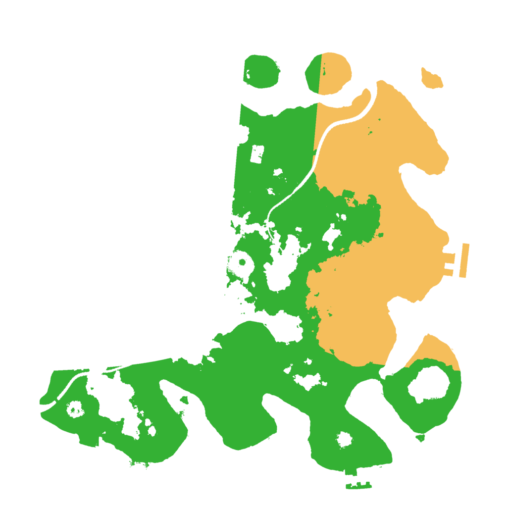 Biome Rust Map: Procedural Map, Size: 3000, Seed: 26321