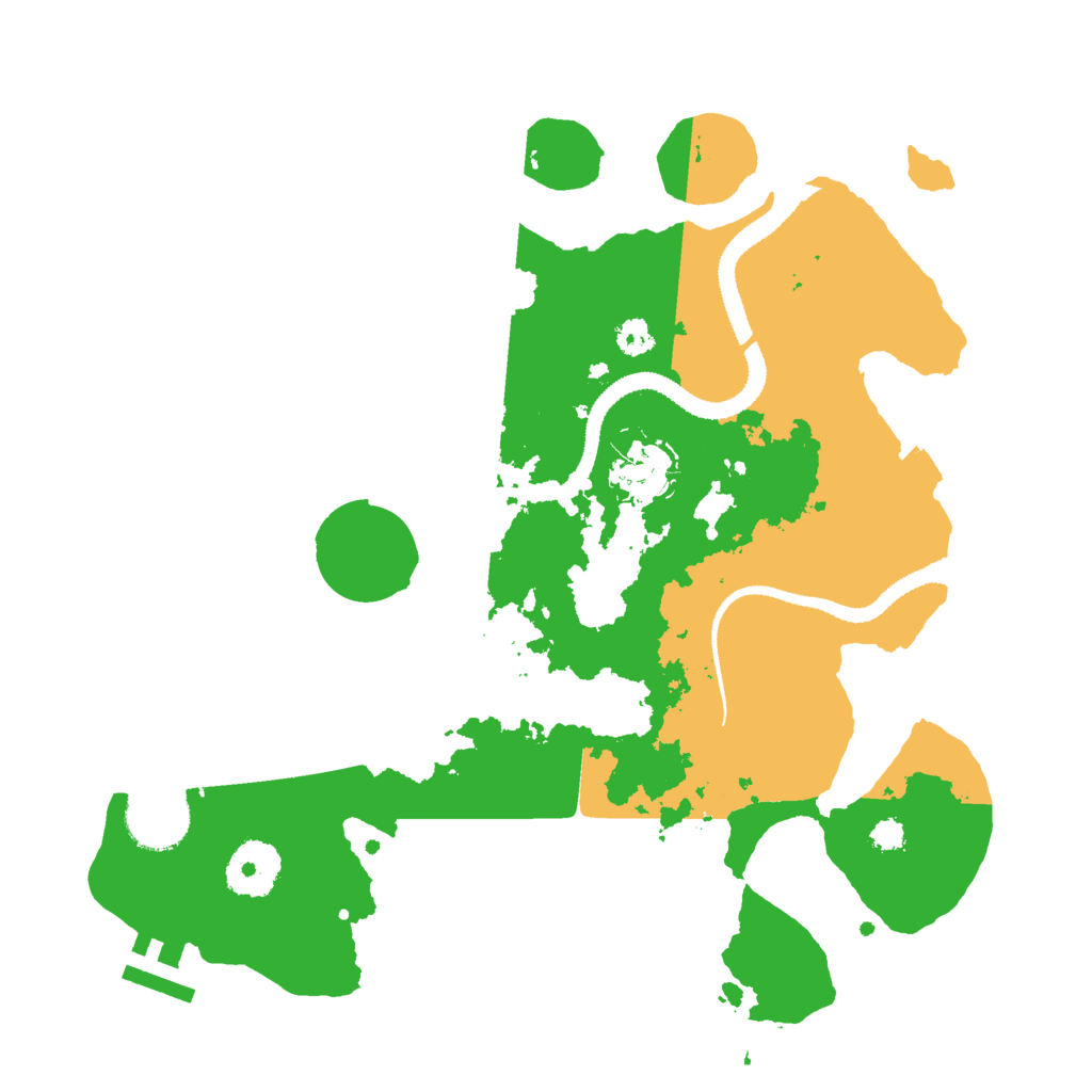 Biome Rust Map: Procedural Map, Size: 3000, Seed: 26321