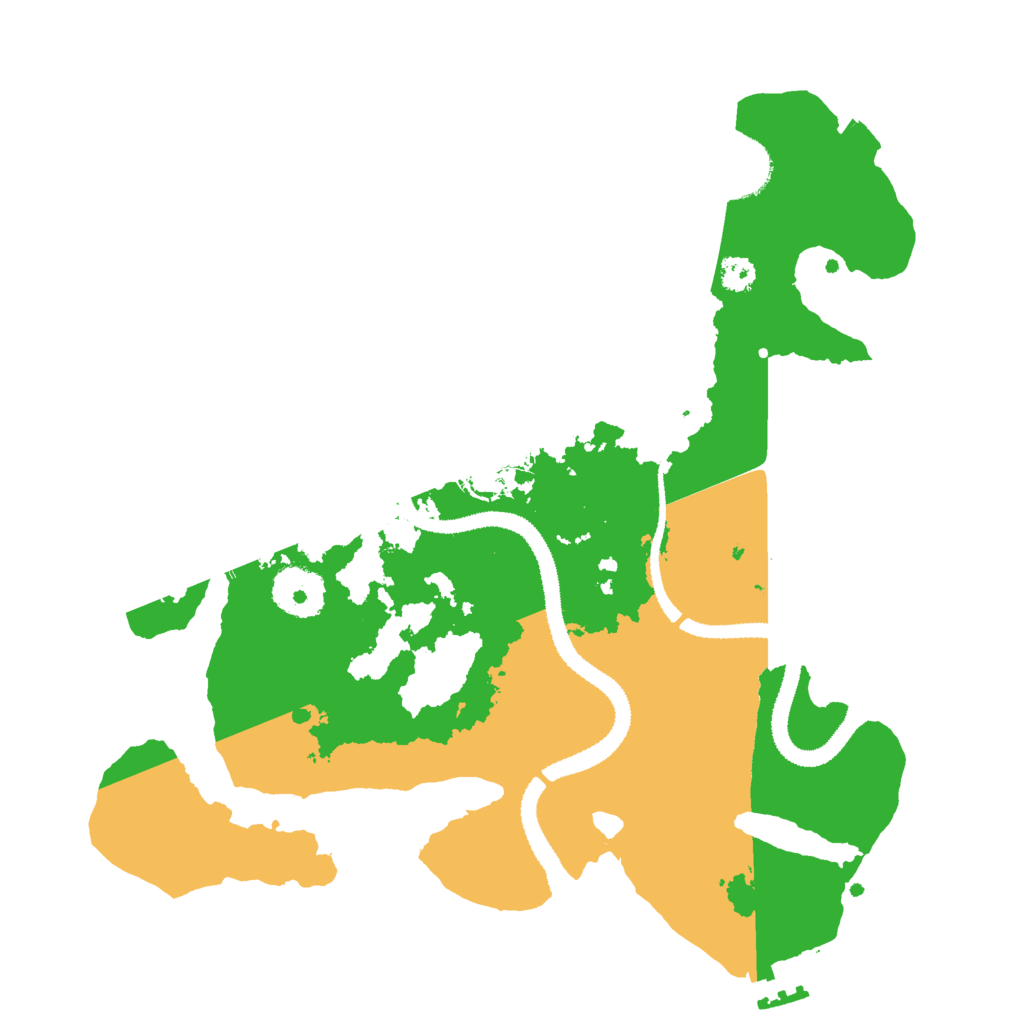 Biome Rust Map: Procedural Map, Size: 3000, Seed: 556985610