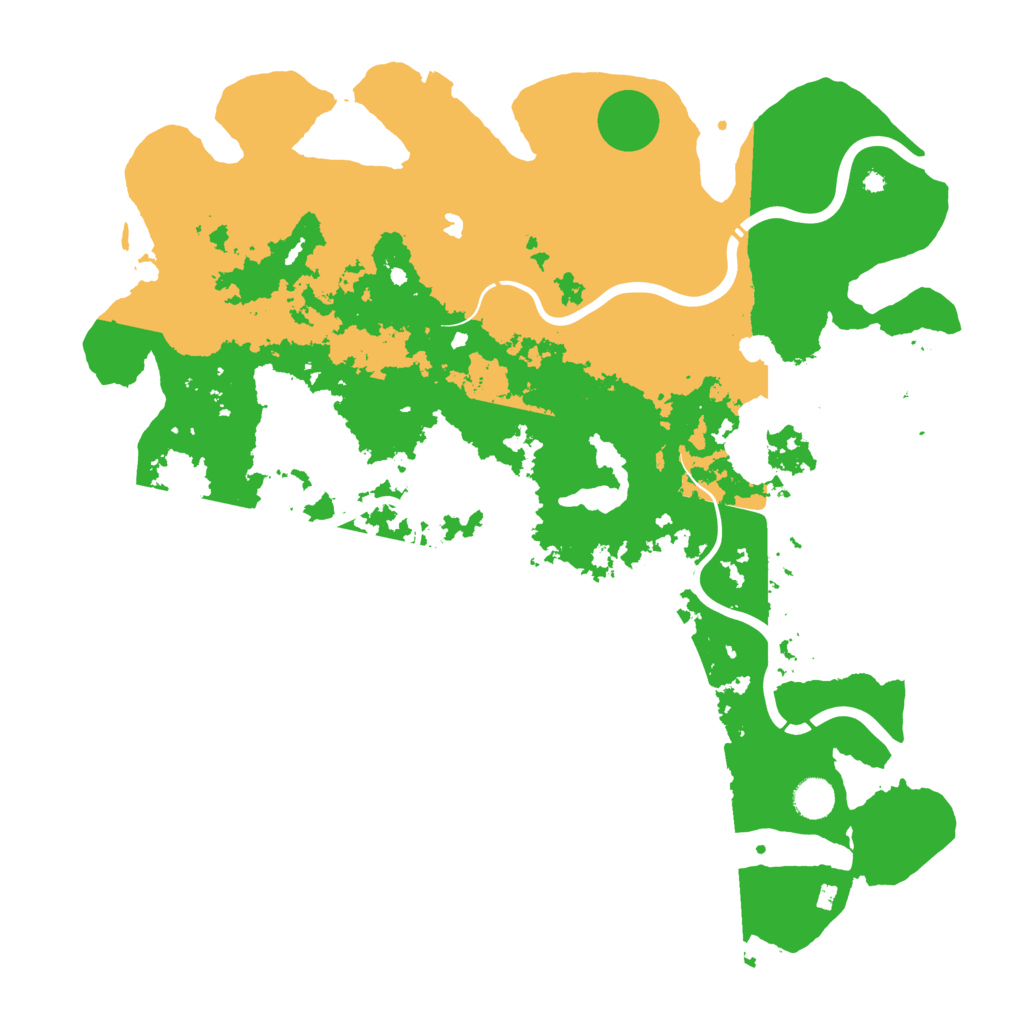 Biome Rust Map: Procedural Map, Size: 4400, Seed: 10605857